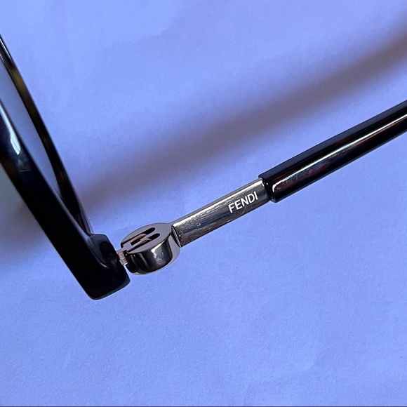 NEW Fendi Women's Cat Eye Sunglasses 57mm Tortoise - Picture 7 of 12